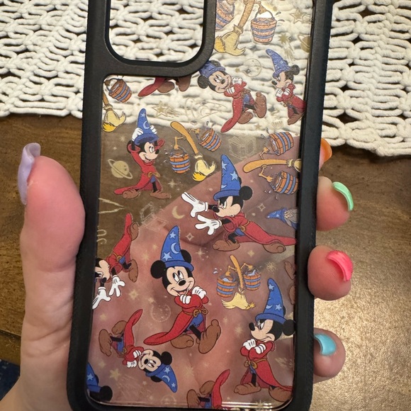 IPhone 13 Disney Black Mickey Mouse Sorcerer Phone Case - Picture 1 of 1